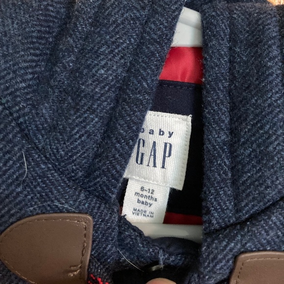 Baby Gap Wool Toggle Coat 6-12M blue - Picture 2 of 2